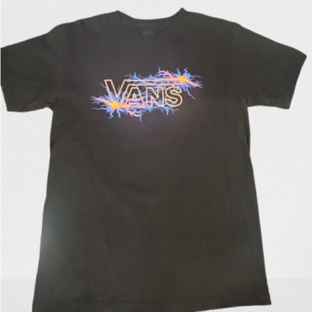 Vans Black Tee with Electric Graphic